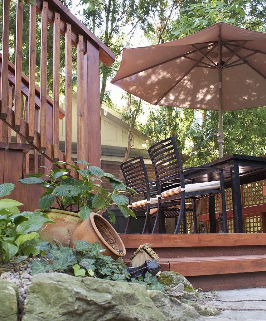 maple wood deck